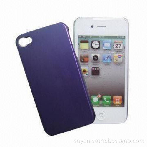 Aluminum back cover with nice grip hand texture, for Apple iPhone 4G